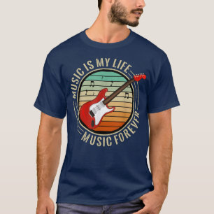 Camiseta Music Is My Life Music Forever Musical Music 1864