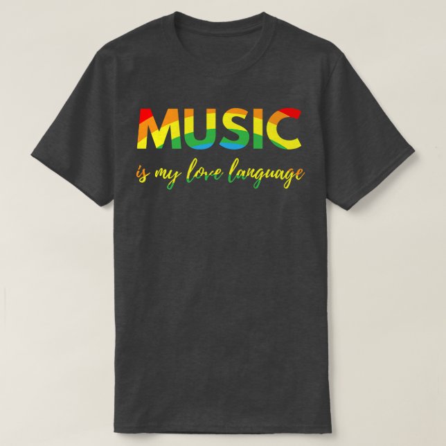 Camiseta Music Is My Love Language 1867 (Diseño del anverso)