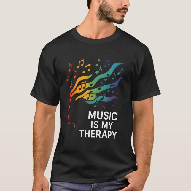 Camiseta Music Is My Therapy (Anverso)