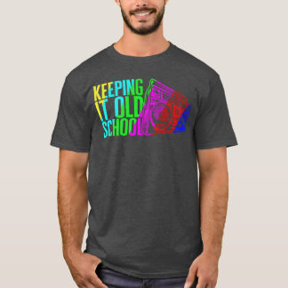 Camiseta Music Keeping It Old School Stereo Retro retro