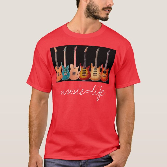 Camiseta music=life (Anverso)
