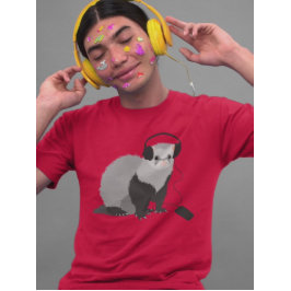 Camiseta Music Lover Ferret Mens