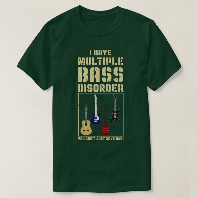 Camiseta Music Lover Funny Bass Player Regalo Bass Guitar (Diseño del anverso)