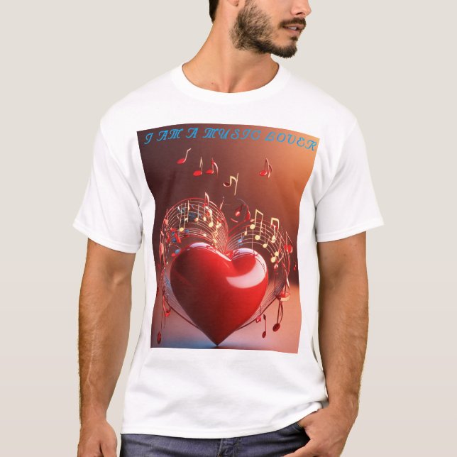 Camiseta Music Lover T-Shirt (Anverso)