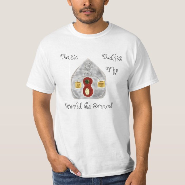 Camiseta Music Makes The World Go Around (Anverso)
