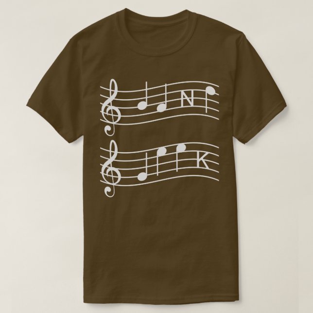 Camiseta Music Musical Notes (Diseño del anverso)