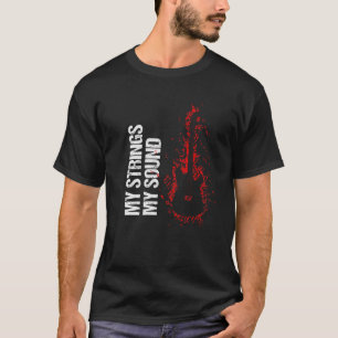 Camiseta Music Notes Guitar. Mis Cadenas, Mi Sonido.