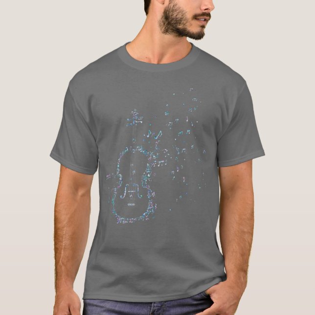 Camiseta Music Notes Orchestra Violinist Gion Violin (Anverso)