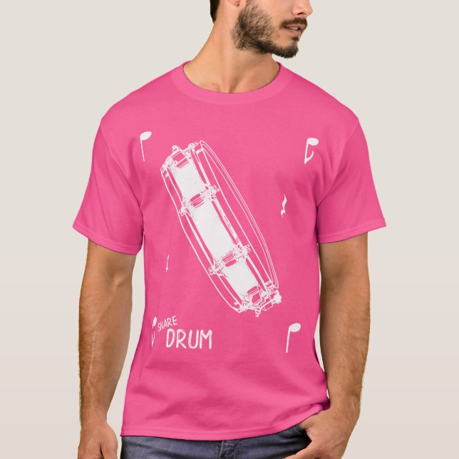 Camiseta Music Notes Snare Drum (Anverso)