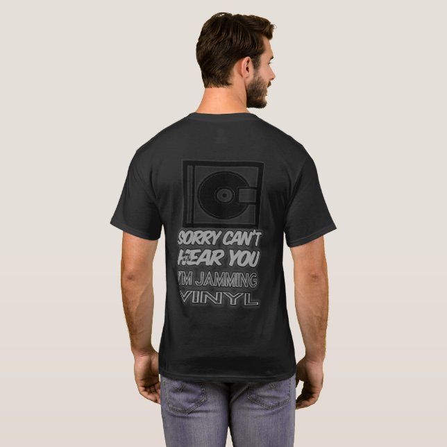 Camiseta Music Retro Vinyl Records (Reverso completo)