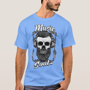 Camiseta Music Soul Music Lover Skull