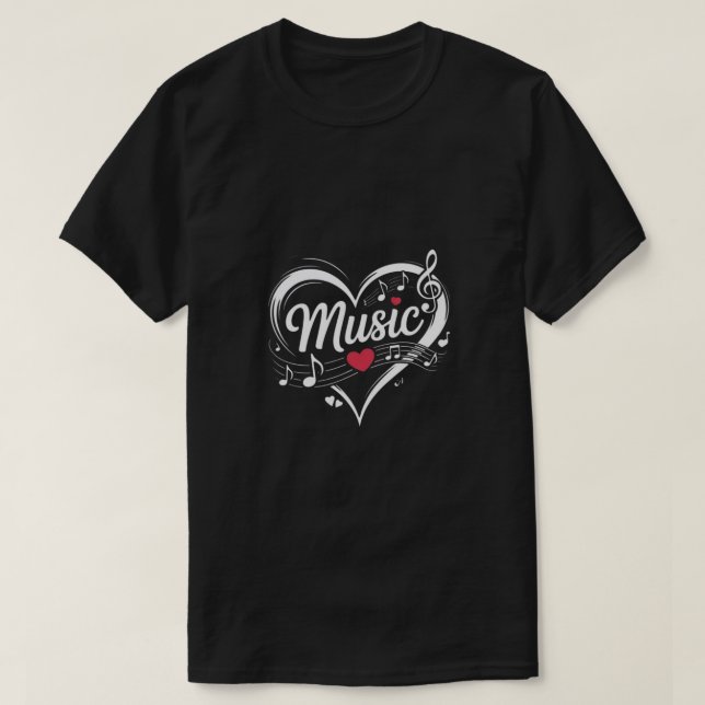 Camiseta Music style cool  (Diseño del anverso)