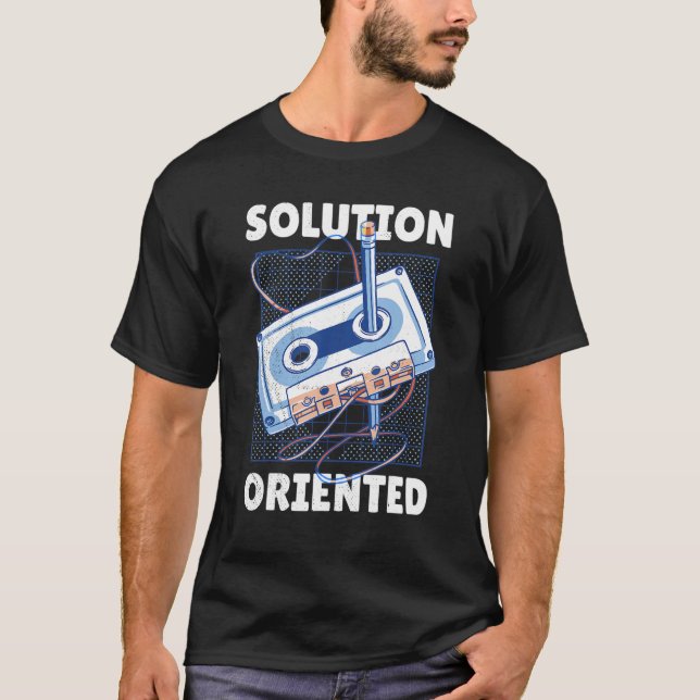 Camiseta Music Tape Is Rewind With A Pencil Solution Orient (Anverso)