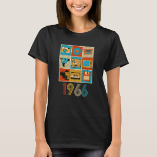 Camiseta Music Tech Vintage 1966 56th Birthday