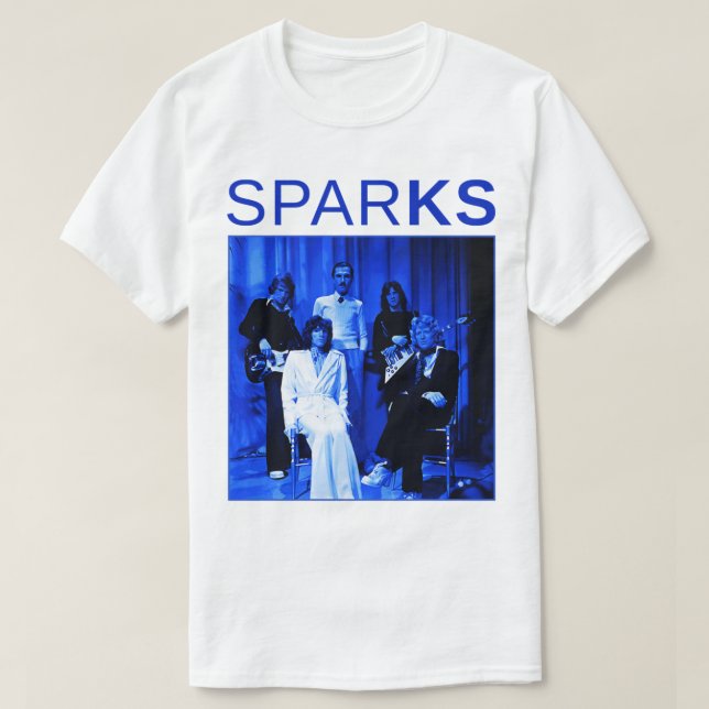 Camiseta Music Vintage Retro Sparks-Blue Christmas   (Diseño del anverso)