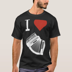Camiseta Música acordeón instrumento musical música folclór
