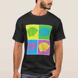 Camiseta Música acordeón instrumento musical música folclór