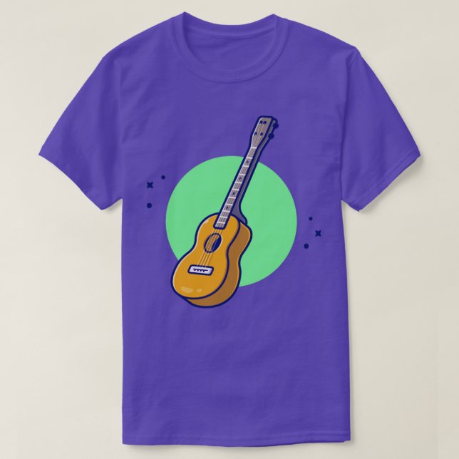 Camiseta Música acústica de guitarra (Diseño del anverso)