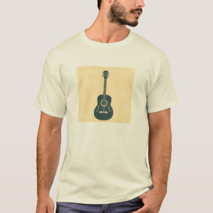 Camiseta Música acústica de guitarra retro