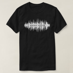 Camiseta Música adaptable de las ondas acústicas