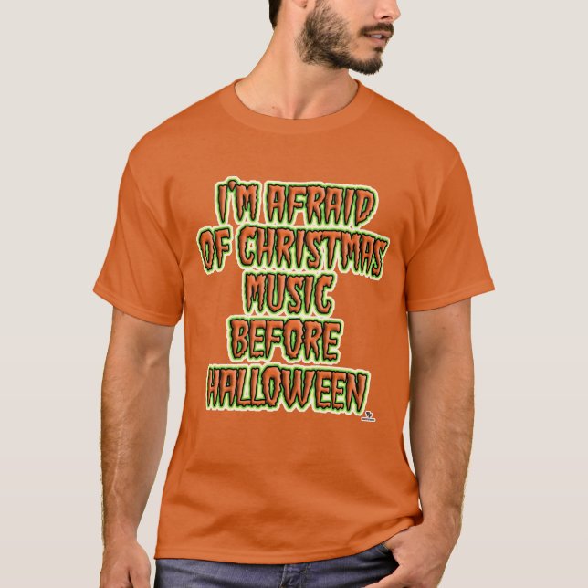 Camiseta Música antiferiada antes de Halloween (Anverso)
