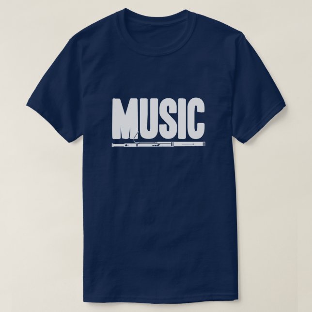 CAMISETA MÚSICA (BASSOON) - OSCURIDAD (Diseño del anverso)