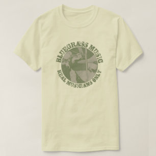 Camiseta Música Bluegrass Músicos de verdad sólo jugador