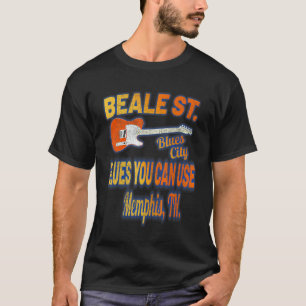 Camiseta Música Blues Memphis Beale Street Usa Guitarra Ant