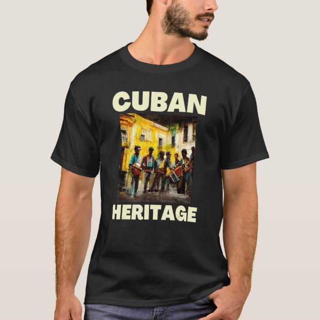 Camiseta Música callejera del patrimonio cubano Sol Música  (Anverso)