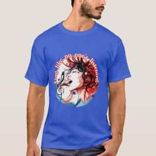 Camiseta Música: Canta como si nadie estuviera escuchando.