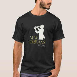 Camiseta Música Clásica De Jazz Retro Nueva Orleans Para Es