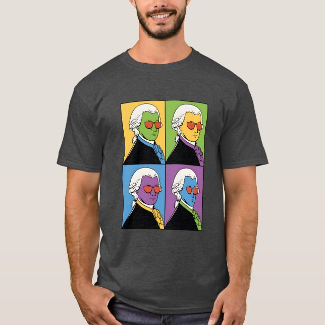 Camiseta Música clásica de Mozart Compositor Musical (Anverso)