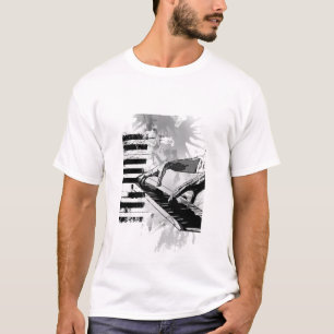 Camiseta música clásica del piano