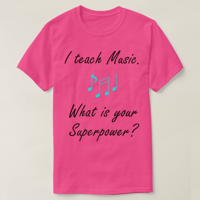 Camiseta Música como superpotencia cantando a profesores de (Diseño del anverso)
