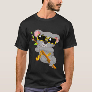Camiseta Música Cool Gangsta Koala Bear Bling Bling Hip Hop