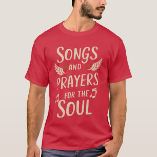 Camiseta Música coral Canto religioso Música basada en la f