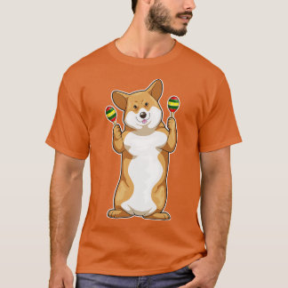 Camiseta Música Corgi Maracas