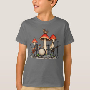 Camiseta Música Cottagecore Banda de Rock de Hongos Caprich