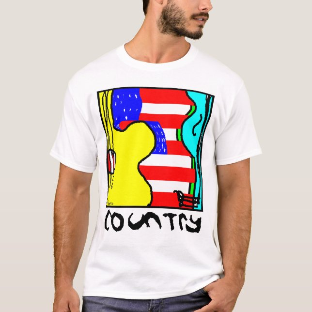 Camiseta Música Country (Anverso)