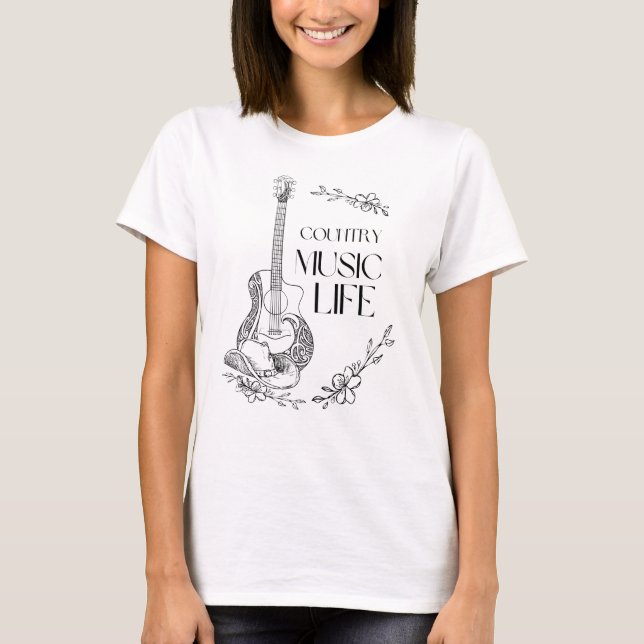 Camiseta música country (Anverso)