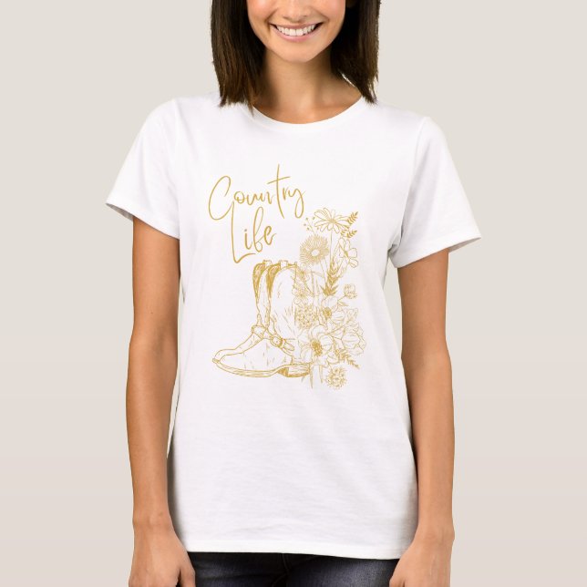 Camiseta música country (Anverso)