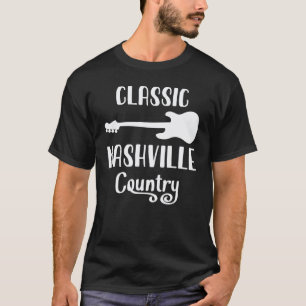 Camiseta Música Country Clásica de Nashville Tennessee Guit