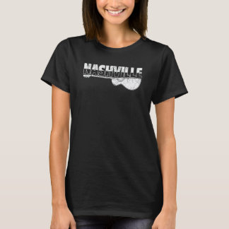Camiseta Música Country de Nashville Tennessee Guitarra Ret