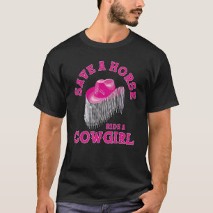 Camiseta Música Country de Vaquera Sureña Estética Rosa Lin