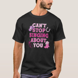 Camiseta Música Country de Vaquera Sureña Estética Rosa Lin