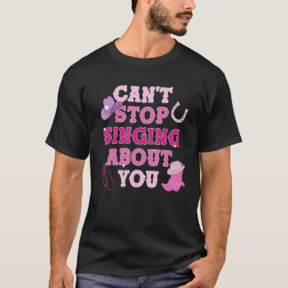 Camiseta Música Country de Vaquera Sureña Estética Rosa Lin