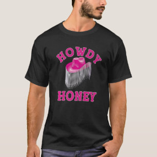 Camiseta Música Country de Vaquera Sureña Estética Rosa Lin