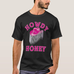 Camiseta Música Country de Vaquera Sureña Estética Rosa Lin