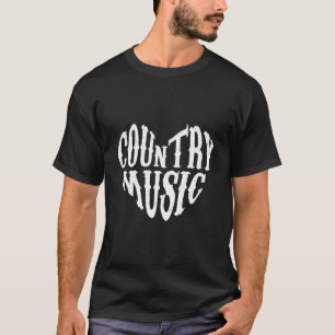 Camiseta Música Country Me encanta la música country