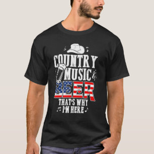 Camiseta Música country y cerveza por eso estoy aquí Améric